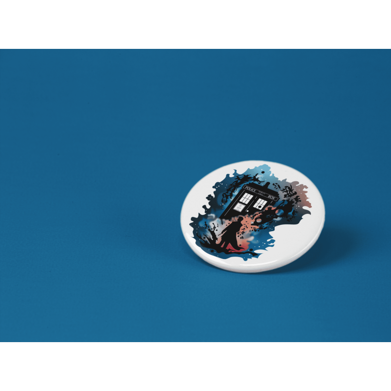 Color Tardis - Kitűző