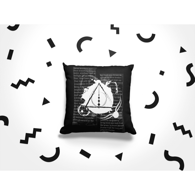 Halál ereklyéi (fekete) - Párna
